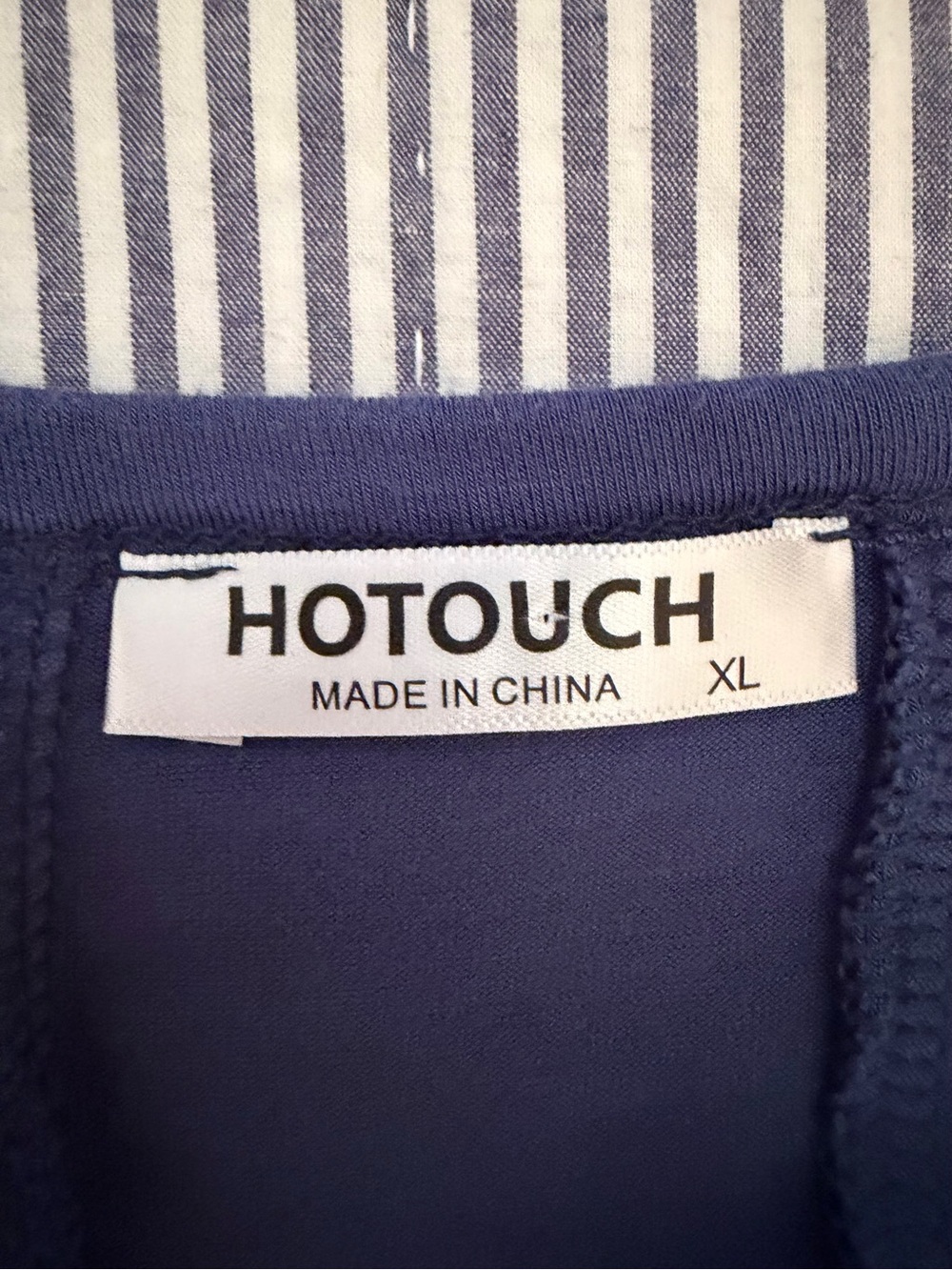 Hot Touch Dress Women’s XL Blue Soft Stretch Long 3/4 Sleeve New Lagenlook - Picture 7 of 10